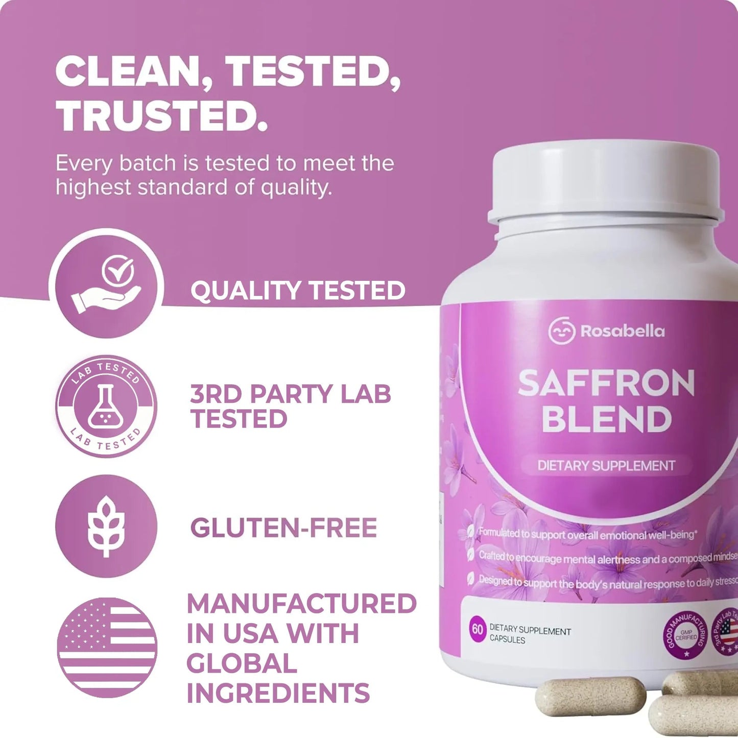 Rosabella Saffron Extract — Naturally Supports A Healthy Mood