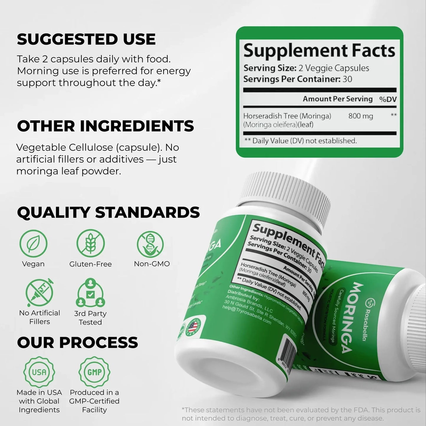 Rosabella Moringa – Natural Cortisol Support To Help Restore Balance Inside and Out