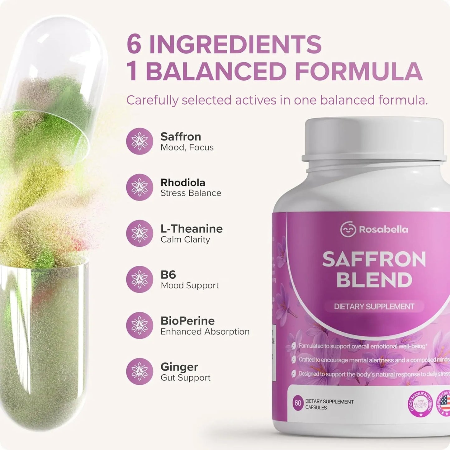 Rosabella Saffron Extract — Naturally Supports A Healthy Mood