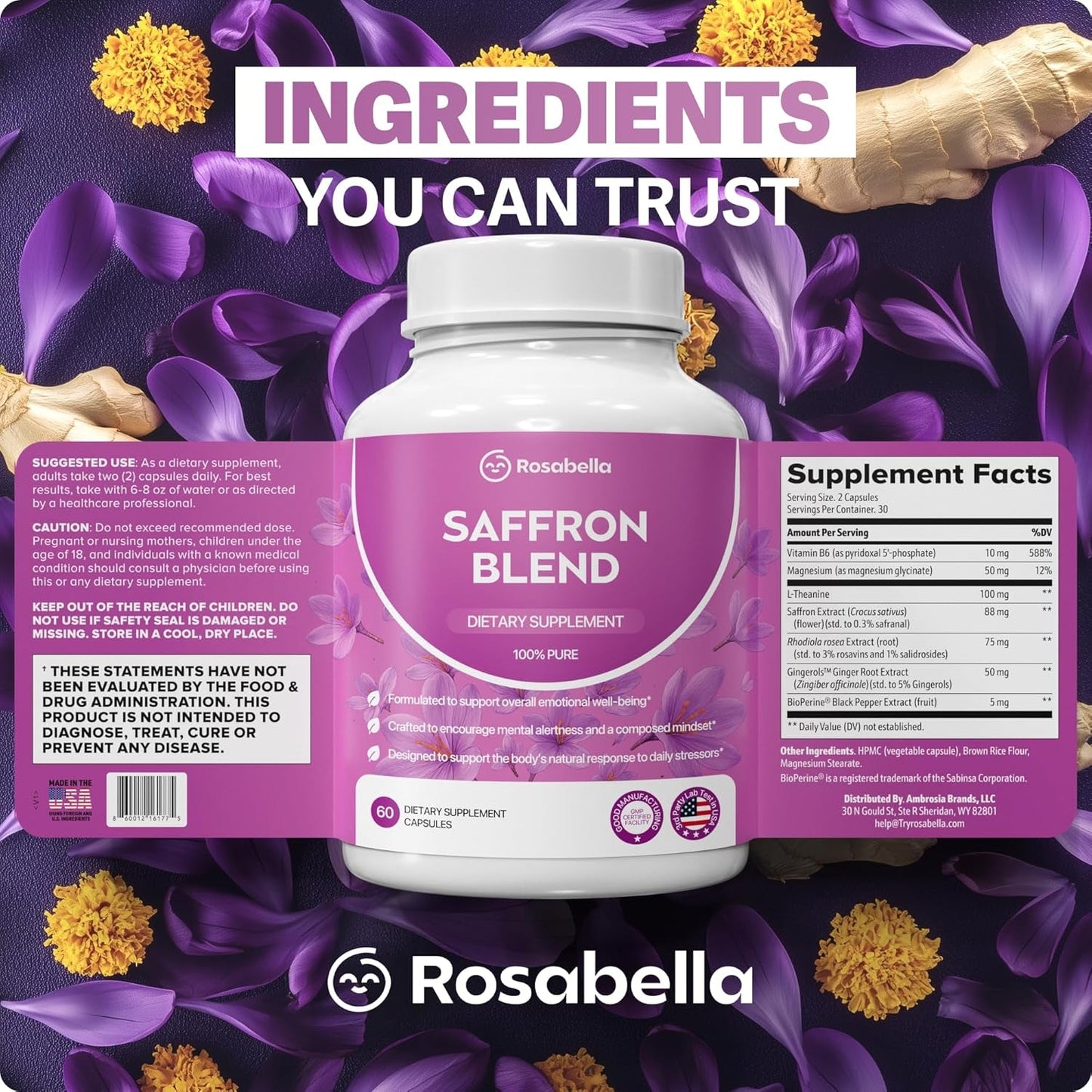 Rosabella Saffron Extract — Naturally Supports A Healthy Mood